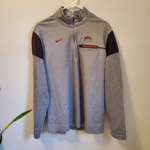 Nike Dri-Fit Ohio State Quarter Zip Pullover Mens Size Large